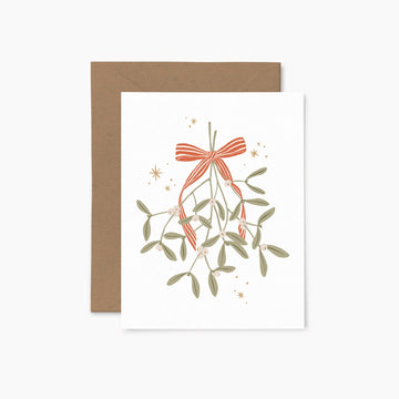 Carte de Noël - Sous le gui