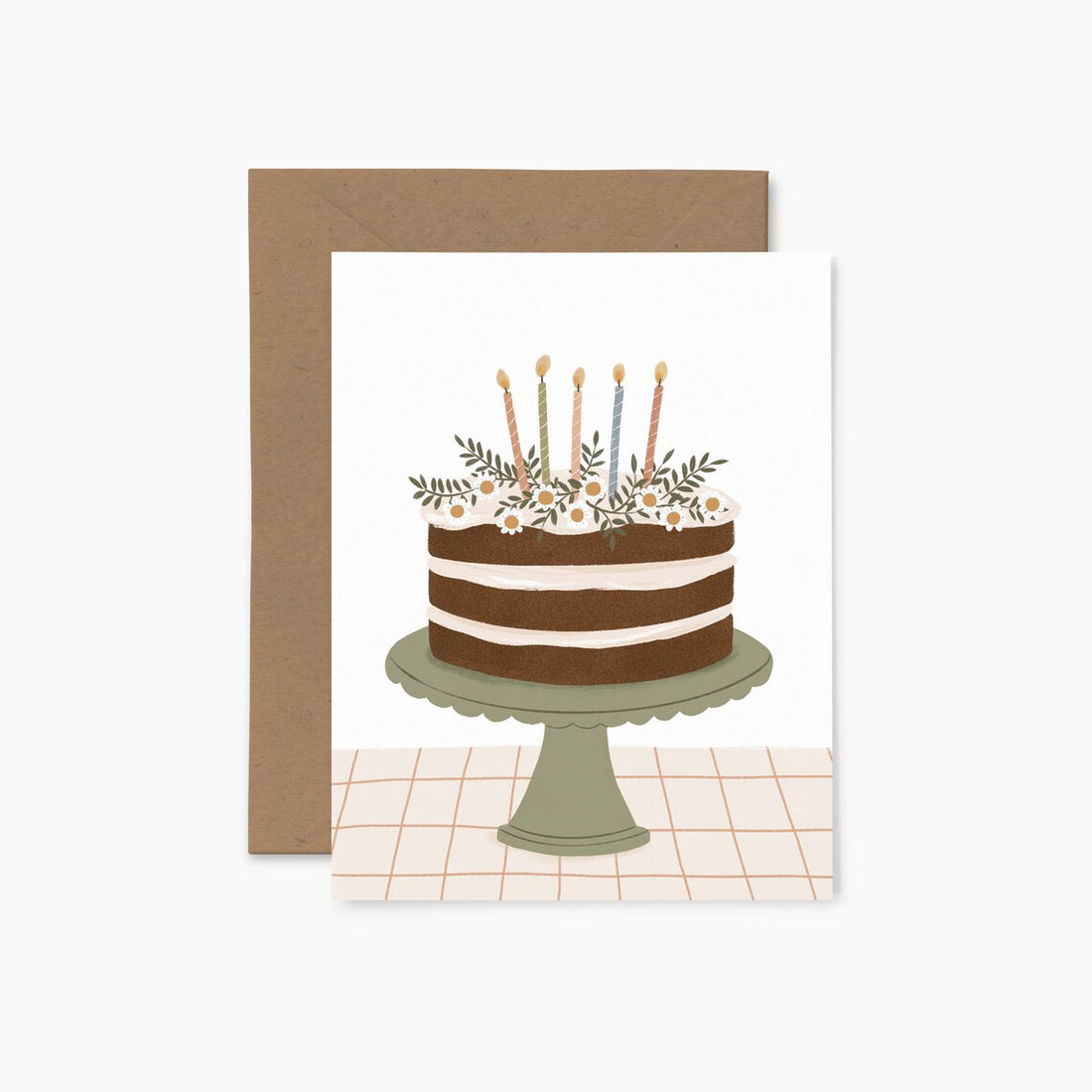 Carte de voeux - Gâteau d'anniversaire