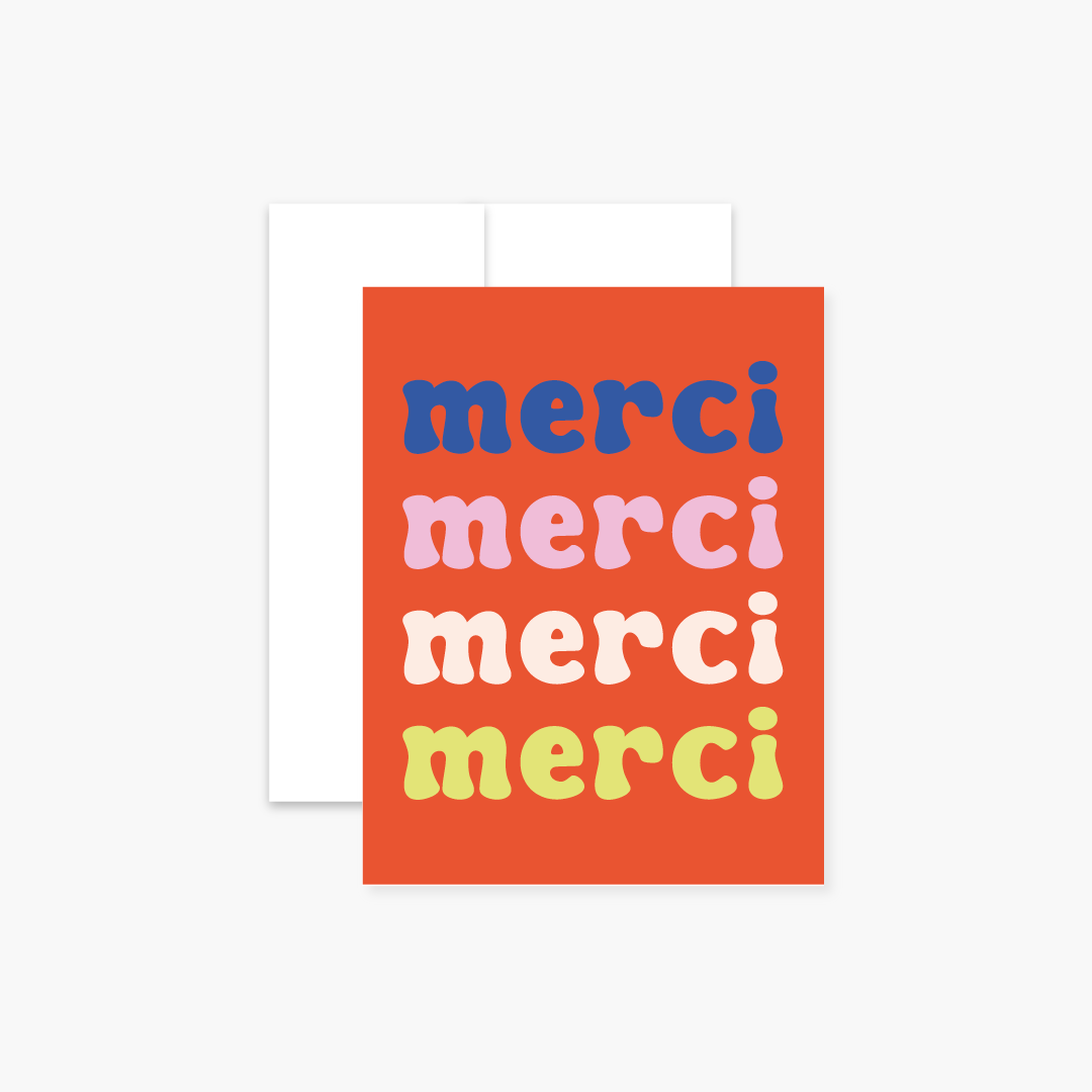 Carte de souhaits - Merci Groovy