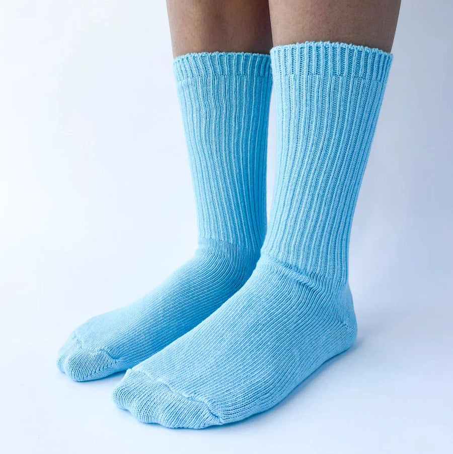 Chaussettes en coton teint - Brise