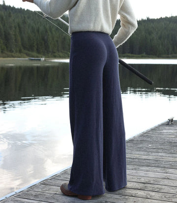 Pantalon ample texturé Flowy - Ripples