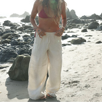 Pantalon en lin Malendure - Blé