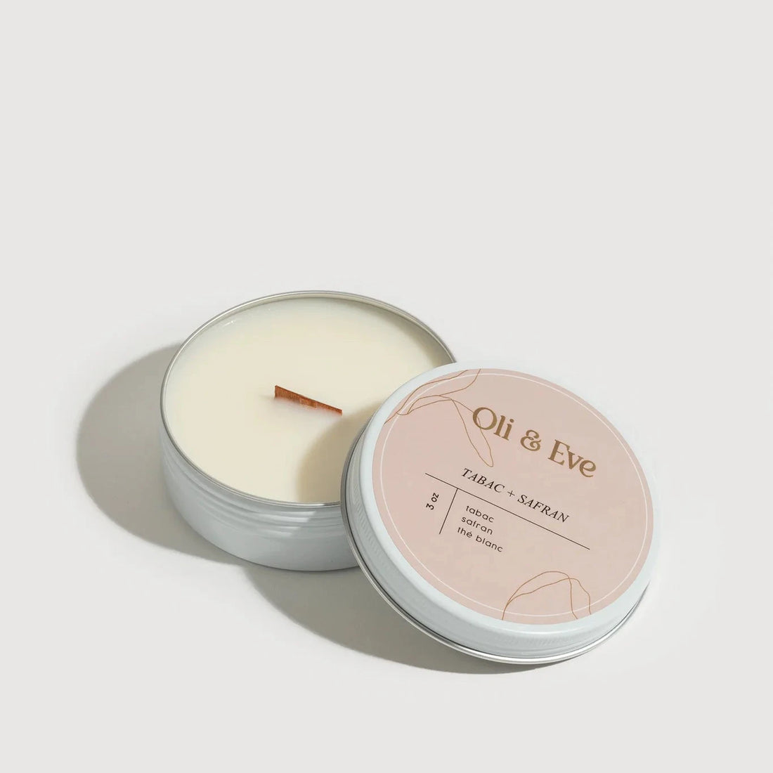 Bougie de soya - Tabac & Safran