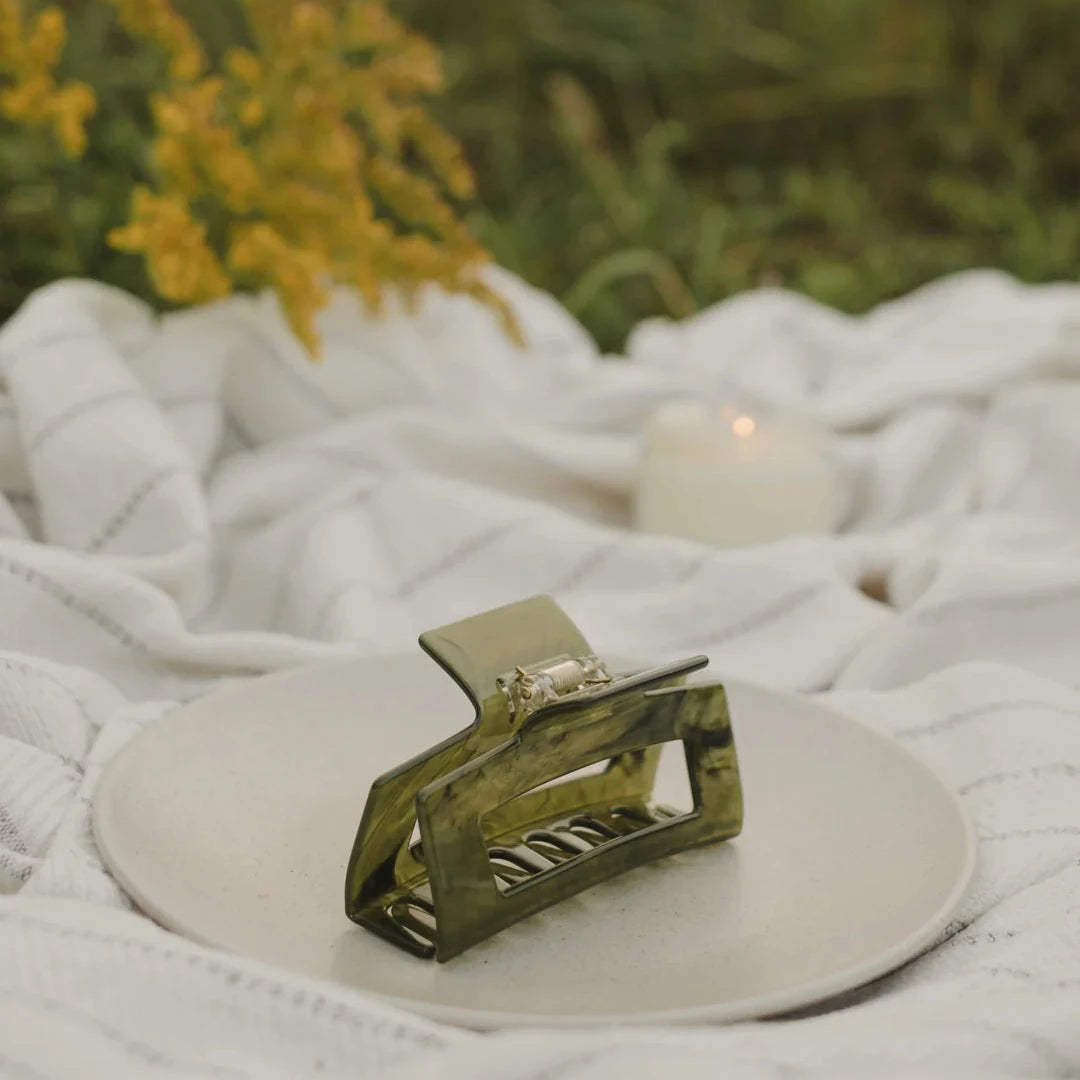 Pince à cheveux - Vert forêt