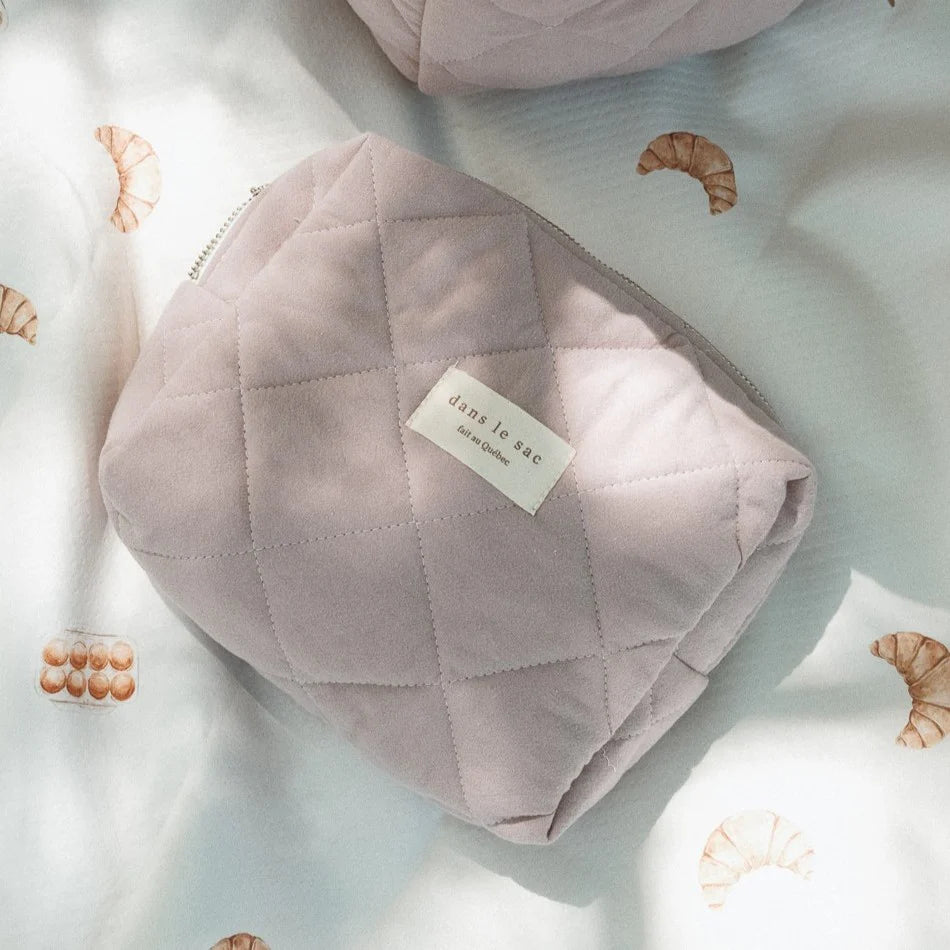 Pochette matelassée en coton biologique