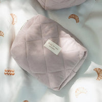 Pochette matelassée en coton biologique