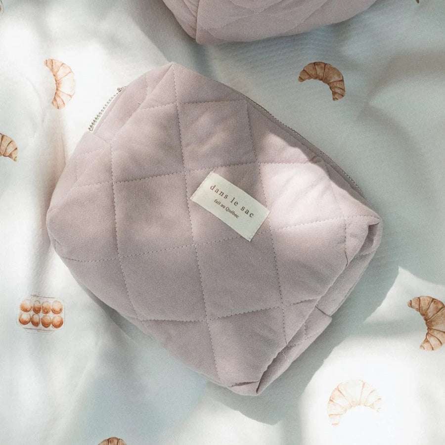 Pochette matelassée en coton biologique