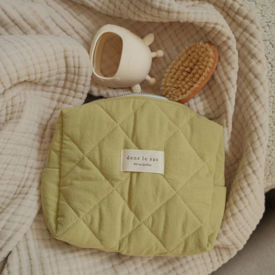 Pochette matelassée en coton biologique