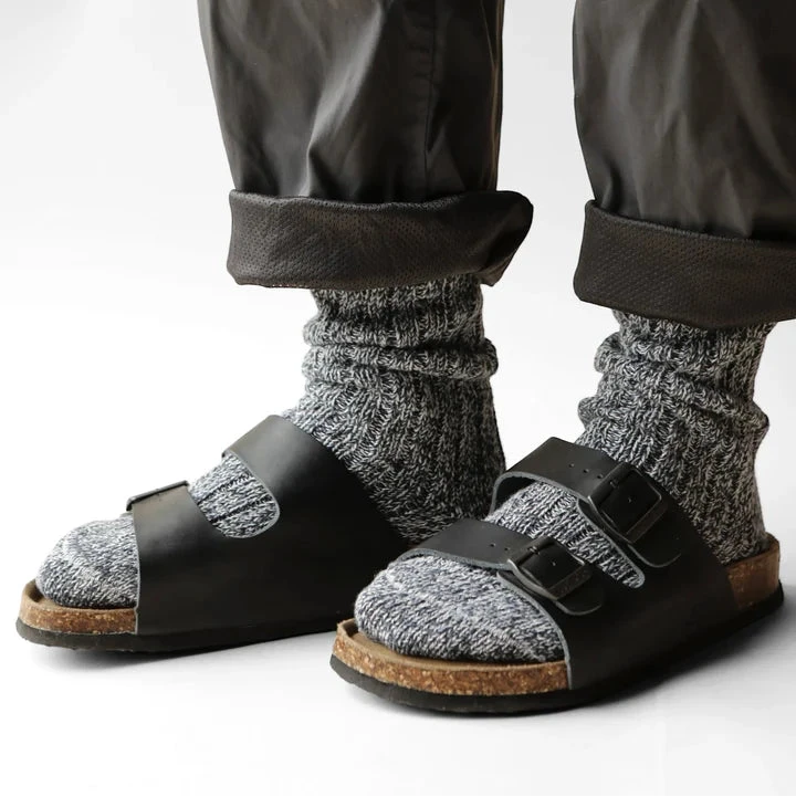 Chaussettes épaisses en coton - Sel et poivre