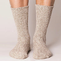 Chaussettes épaisses en coton - Mélange sable