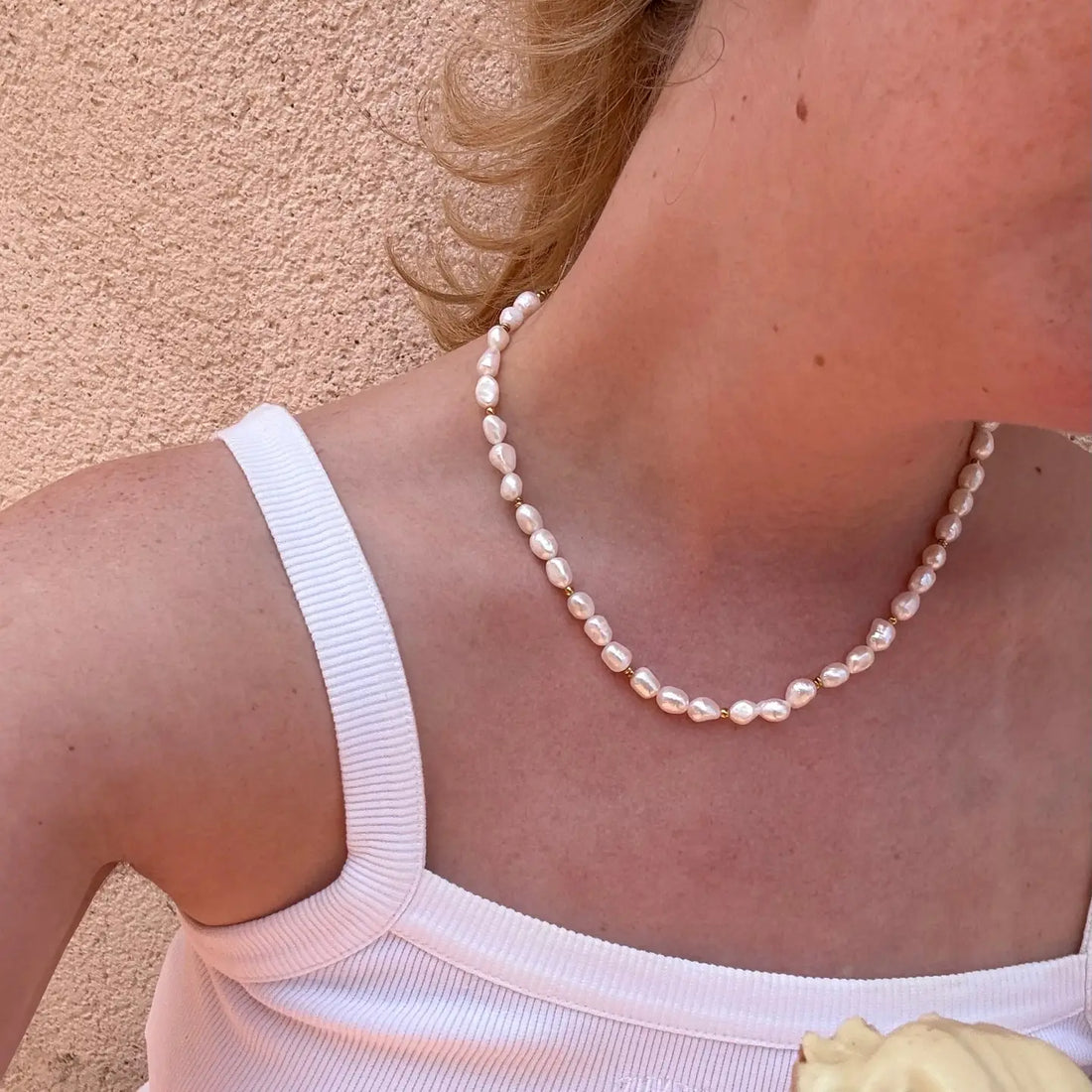 Collier - Soleil et perles d'eau douce