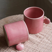 Tasse anse coquillage - Rose