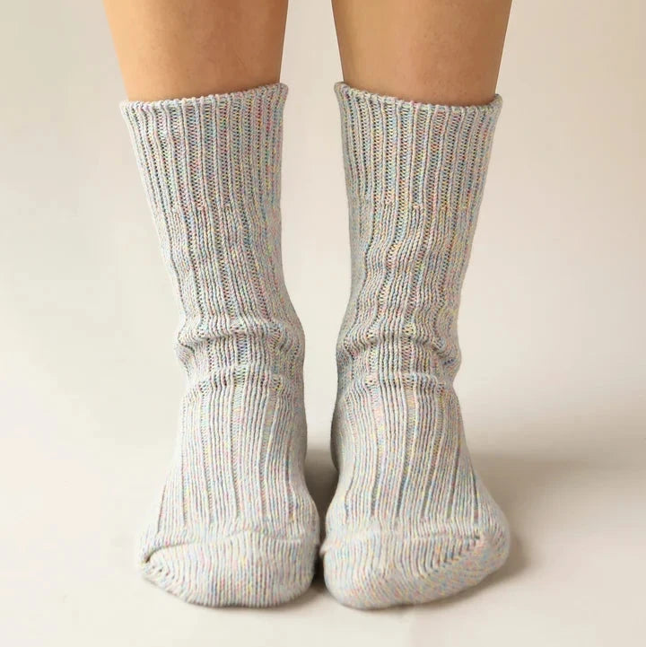 Chaussettes épaisses en coton - Mélange pastel