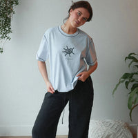 T-shirt imprimé - Soleil infini ciel/marin