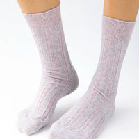 Chaussettes torsadées - Velours