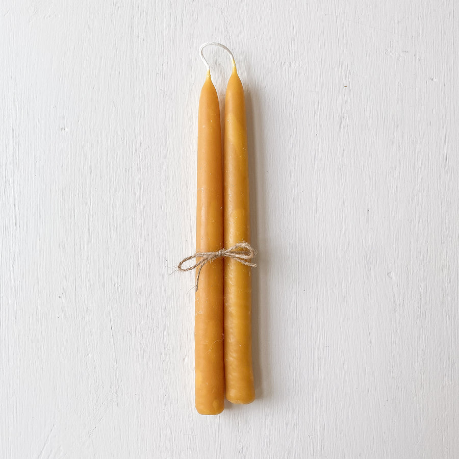 Bougies En Cire D'abeille 100% Naturelle Faites Main - Longues, Sans Fumée, Mèche Coton (taille M : 31cm) - 4