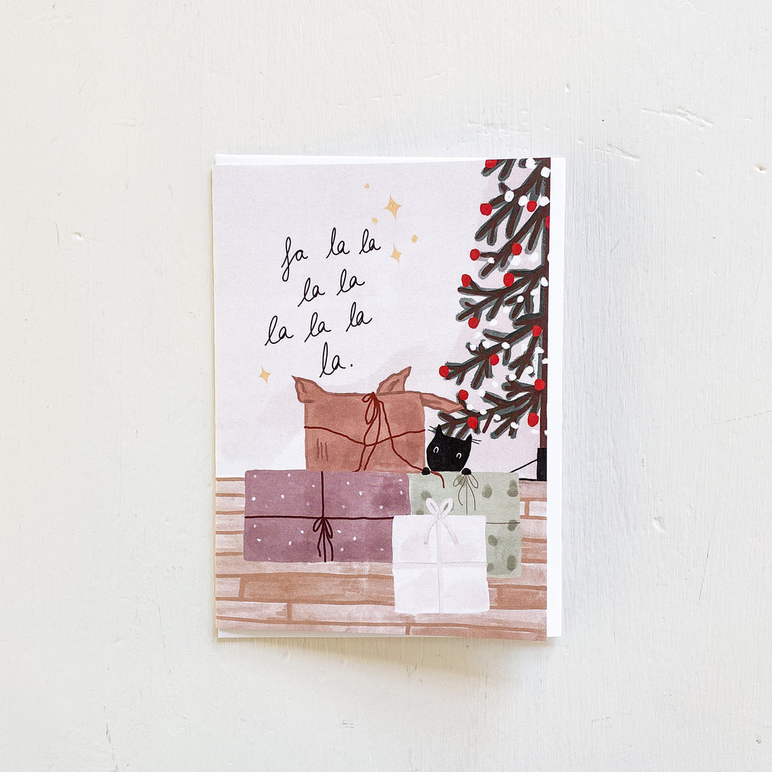 Carte de Noël - Fa la la la
