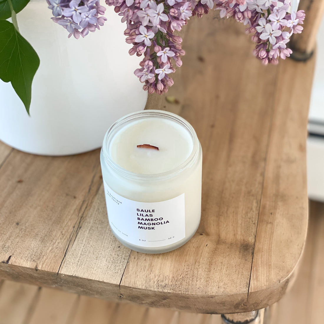 La bougie de soya - Lilas & Magnolia