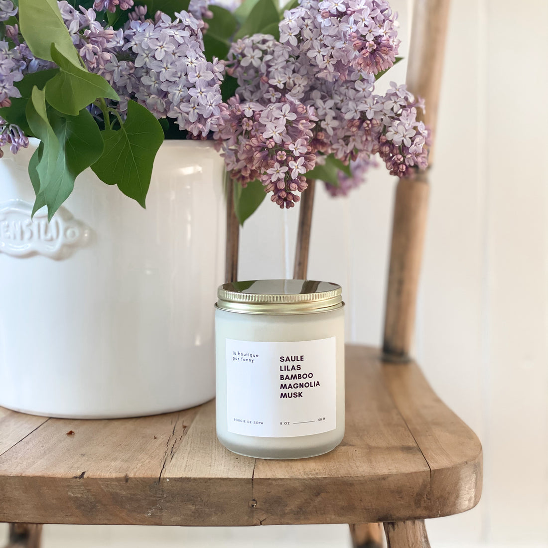 La bougie de soya - Lilas & Magnolia